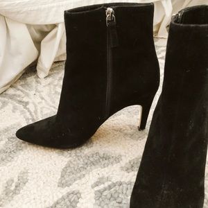 Black Suede Booties